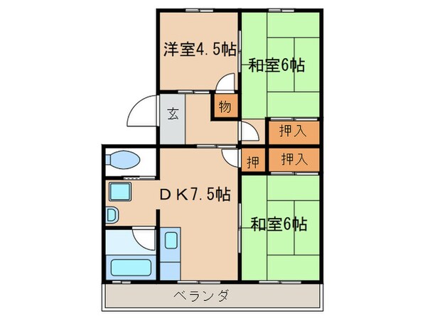 第１メゾンショ－ホ－の物件間取画像